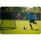Visszapattanó futball edzőkapu, Neo-Sport, 120 x 120 cm, fekete keret, fekete PE háló, fém váz, időjárásálló, 4 db rögzítő