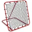 Visszapattanó futball edzőkapu, Neo-Sport, 120 x 120 cm, piros keret, fekete PE háló, fém váz, időjárásálló, 4 db rögzítő
