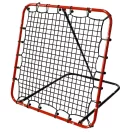 Visszapattanó futball edzőkapu, Neo-Sport, 120 x 120 cm, piros keret, fekete PE háló, fém váz, időjárásálló, 4 db rögzítő