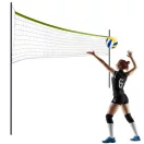 Röplabda és tollaslabda háló és állvány szett, Neo-Sport, 570 x 230 cm, állítható magasságú, fém oszlopok, PE háló, labdával és pumpával, könnyen szerelhető (TE1498)