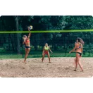 Röplabda és tollaslabda háló és állvány szett, Neo-Sport, 570 x 230 cm, állítható magasságú, fém oszlopok, PE háló, labdával és pumpával, könnyen szerelhető (TE1498)