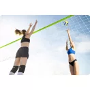 Röplabda és tollaslabda háló és állvány szett, Neo-Sport, 570 x 230 cm, állítható magasságú, fém oszlopok, PE háló, labdával és pumpával, könnyen szerelhető (TE1498)