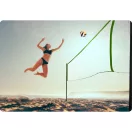 Röplabda és tollaslabda háló és állvány szett, Neo-Sport, 570 x 230 cm, állítható magasságú, fém oszlopok, PE háló, labdával és pumpával, könnyen szerelhető (TE1498)