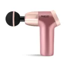 Masszázspisztoly, Neo-Sport NS-500, rózsaszín, akkumulátoros, 8 cserélhető fej, 20 sebességfokozat, USB-C töltés, 2000 mAh, 3200 ütés/perc