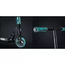 Trükkroller, SOKE XTR, türkiz/fekete, 87 cm, 11 cm 88A alumínium magos kerekek, ABEC-9 csapágy, T kormány, HIC kompresszió, Hybrid Steel fék, tripla króm bilincs, maximum 100 kg