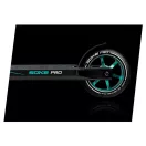 Kaszkadőr roller, SOKE PRO, türkiz, 85 cm, 11 cm 88A PU kerekek, ABEC-9 csapágy, alumínium Y kormány, HIC kompresszió, Flex Fender fék