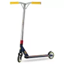 Kaszkadőr roller, SOKE PRO, sötétkék, 85 cm, 11 cm 88A PU kerekek, ABEC-9 csapágy, alumínium Y kormány, HIC kompresszió, Flex Fender fék