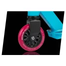 Kaszkadőr roller, SOKE GO!, türkiz, 83 cm, 10 cm 88A PU kerekek, ABEC-9 csapágy, Y kormány, Flex Fender fék, tripla alumínium bilincs