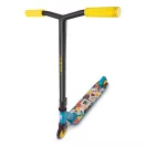 Kaszkadőr roller, SOKE GO!, sárga, 83 cm, 10 cm 88A PU kerekek, ABEC-9 csapágy, Y kormány, Flex Fender fék, tripla alumínium bilincs