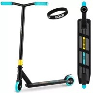   Kaszkadőr roller, SOKE GO!, fekete, 82 cm, 10 cm 88A PU kerekek, ABEC-9 csapágy, Y kormány, Flex Fender fék, tripla alumínium bilincs
