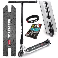   Trükkroller, SOKE BOX, ezüst, 92 cm, 11 cm 88A alumínium magos kerekek, ABEC-9 csapágy, T kormány, SCS kompresszió, Flex Fender fék, négy csavaros 4NEROClamp bilincs, maximum 100 kg