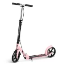 Klasszikus roller, SOKE City, rózsaszín, összecsukható, 20 cm 88A PU kerekek, ABEC-9 csapágy, kézi és lábfék, állítható magasság, maximum 100 kg
