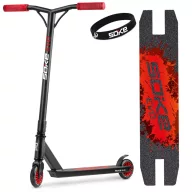   Klasszikus roller, SOKE EVO, piros, 83 cm, 10 cm 88A PU kerekek, ABEC-9 csapágy, HIC kompresszió, integrált kormánycsapágy, Y kormány, max. 100 kg