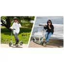 Klasszikus roller, SOKE City, zöld, összecsukható, 20 cm 88A PU kerekek, ABEC-9 csapágy, kézi és lábfék, állítható magasság, maximum 100 kg