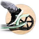 Klasszikus roller, SOKE City, zöld, összecsukható, 20 cm 88A PU kerekek, ABEC-9 csapágy, kézi és lábfék, állítható magasság, maximum 100 kg