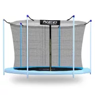   Trambulin belső védőháló, Neo-Sport 1820, átmérő: 183 cm, magasság: 150 cm, 6 oszlophoz, polietilén, cipzáras bejárat
