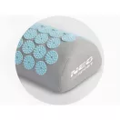 Akupresszúrás szőnyeg, Neo-Sport NS-901, szürke/kék, 127 x 48 x 2,5 cm, párnával, hordtáskával, levehető pamut huzat, 378 + 51 db tüskés rozetta
