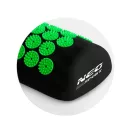 Akupresszúrás szőnyeg, Neo-Sport NS-901, fekete/zöld, 125 x 46 x 2,5 cm, párnával, hordtáskával, levehető pamut huzat, 378 + 51 db tüskés rozetta