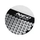 Akupresszúrás szőnyeg, Neo-Sport NS-903, fekete/ezüst, 68 x 42 x 1,5 cm, párnával, levehető pamut huzat, hordtáskával, 230 + 76 tüskés rozetta