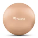 Fitnesz labda, Nukido NS-951, bézs, 65 cm, pukkanásgátló rendszer, csúszásmentes felület, PVC, pumpával, kismamáknak, teherbírás: 200 kg (TE195104)