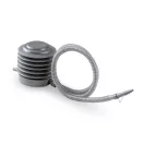 Fitnesz labda, Nukido NS-951, bézs, 65 cm, pukkanásgátló rendszer, csúszásmentes felület, PVC, pumpával, kismamáknak, teherbírás: 200 kg (TE195104)
