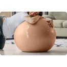 Fitnesz labda, Nukido NS-951, bézs, 65 cm, pukkanásgátló rendszer, csúszásmentes felület, PVC, pumpával, kismamáknak, teherbírás: 200 kg (TE195104)