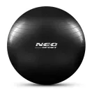 Fitnesz labda, Neo-Sport NS-952, fekete, 75 cm, pukkanásgátló rendszer, csúszásmentes felület, PVC, pumpával