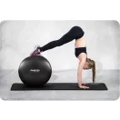 Fitnesz labda, Neo-Sport NS-952, fekete, 75 cm, pukkanásgátló rendszer, csúszásmentes felület, PVC, pumpával
