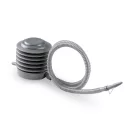 Fitnesz labda, Neo-Sport NS-952, fekete, 75 cm, pukkanásgátló rendszer, csúszásmentes felület, PVC, pumpával
