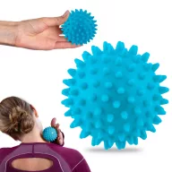   Masszázslabda, Neo-Sport NS-957, kék, átmérő: 7, 5 cm, vízálló, kemény műanyag, AcuSpike tüskékkel (TE195700)