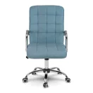 Irodai szék, Sofotel Benton, kék, műbőr kárpitozás, dönthető Tilt mechanika, magasságállítás, ergonomikus háttámla, karfával