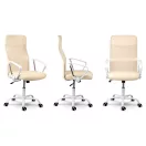Irodai szék, Sofotel Tamar, bézs, 105-115 cm, 34-44 cm ülésmagasság, mikrohálós háttámla, állítható, hintamechanika, gázliftes magasságállítás, gumírozott kerekek