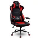 Gamer szék, Sofotel Katarina, piros, 41-48 cm, állítható magasság, hintáztatható, műbőr, gumírozott kerekek, derék- és fejpárnával