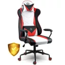 Gamer szék, Sofotel Miss Fortune, 41-48 cm ülésmagasság, ekobőr kárpit, ergonomikus, fém talp, hintafunkció, csendes gumírozott kerekek, derék- és fejpárnával