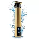 Akkumulátoros hajvágó, Berdsen BD-260, arany, 5 W, acél penge, 6000/7500/8500 RMP, 1,5–9 mm, LCD kijelzős, Li-Ion 3,7 V 1800 mAh, USB-C töltés