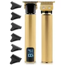 Akkumulátoros hajvágó, Berdsen BD-260, arany, 5 W, acél penge, 6000/7500/8500 RMP, 1,5–9 mm, LCD kijelzős, Li-Ion 3,7 V 1800 mAh, USB-C töltés