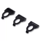 Akkumulátoros univerzális vágó, Berdsen BD-265, fekete, 5 W, 5 cserélhető fej, 3-5-7 mm, kétrétegű ollók, IPX7 vízálló, LCD kijelzős, Li-Ion 3,7 V 600 mAh, USB-C töltés