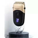 Akkumulátoros borotva, Berdsen BD-266, fekete, 5 W, kétrétegű ollók,  Li-ion 3,7 V 900 mAh, USB-C töltés