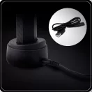 Akkumulátoros testszőrnyíró, Berdsen BD-267, fekete, 5 W, acél penge, 3-12 mm, LCD kijelzős, Li-ion 3,7 V 600 mAh, USB-C töltés