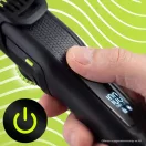 Akkumulátoros haj- és szakállvágó, Berdsen BD-272, fekete, 5 W, 2 az 1-ben, acél penge, 1-11 mm, LCD kijelzős, Li-ion 3,7 V 1200 mAh, USB-C töltés
