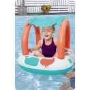 Gumimatrac, BESTWAY Comfort Plush, fehér, napellenzővel, 84 x 67 cm (34203)