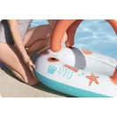 Gumimatrac, BESTWAY Comfort Plush, fehér, napellenzővel, 84 x 67 cm (34203)