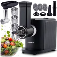   Berdsen BD-600 húsdaráló, 300/800 W, ezüst, rozsdamentes acél kés és tárcsa, visszaforgató funkció, csúszásmentes talp