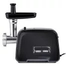 Berdsen BD-601A húsdaráló, 450/1200 W, ezüst/fekete, rozsdamentes acél kés és tárcsa, visszaforgató funkció, csúszásmentes talp