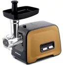 Berdsen BD-601B húsdaráló, 450/1200 W, ezüst/arany, rozsdamentes acél kés és tárcsa, visszaforgató funkció, csúszásmentes talp 