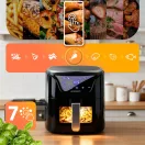 Air Fryer forrólevegős sütő, Berdsen BD-652, 5 l, ezüst/fekete, olaj nélküli sütés, hőszigetelést biztosító ház, nem igényel sütőpapírt, 1500 W