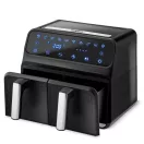 Air Fryer forrólevegős sütő, Berdsen BD-653, 8 l, ezüst/fekete, olaj nélküli sütés, hőszigetelést biztosító ház, rozsdamentes tálca, 1700 W