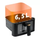 Air Fryer forrólevegős sütő, Berdsen BD-655, 6,5 l, fekete, olaj nélküli sütés, érintőkijelzős, 8 programos, ablakos kosár, LED világítás, 1700 W