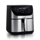 Air Fryer forrólevegős sütő, Berdsen BD-659, 8 l, ezüst/fekete, olaj nélküli sütés, érintőkijelzős, 12 programos, emlékeztető ételfordításra, 1700 W