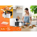 Air Fryer forrólevegős sütő, Berdsen BD-662, 6,5 l, fehér, olaj nélküli sütés, érintőkijelzős, 8 programos, túlmelegedés elleni védelem, 1700 W